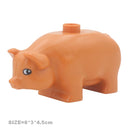 Big Size Building Blocks Cat Dog Pig Rabbit Model Accessories Compatible Bricks Farm Animals Set Assemble Education Toys For Kid