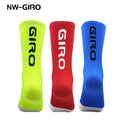 NW-GIRO 2022 New Cycling Socks Bike Nurse Compression Road Bike Running Mtb Knee-high White Sports Funny Brand Black