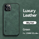 Ultra-thin Silky Feel Magnetic Phone Case For iPhone 13 11 12 14 Pro Max XS XR X 7 8Plus Luxury Texture Leather Protection Case