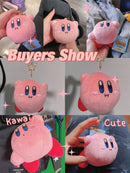 Fashion Star Kirby Plush Toys Keychain Chilkdren Toy Cute Pink Kirby Keychain Car Pendant Key Chain Woemen Keychains Toys Gifts
