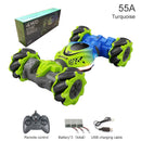 2022 Newest 4WD RC Stunt Car 2.4G Radio Remote Control Cars RC Watch Gesture Sensor Rotation Gift Electronic Toy for Kids Boy