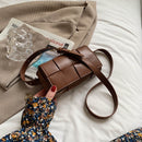 Pu Leather Woven Small Waist Bags For Women Luxury Brand Shoulder Bag New Trend Women Hand Bag 2022 Messenger bag Female Purses