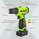 YIKODA 12V 16.8V 21V 25V Electric Screwdriver Cordless Drill Rechargeable Lithium Battery Mini Wireless Power Driver Tools