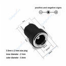 12V 3A 5.5mm 2.1mm Plug Socket DC Connectors DC Power Socket Male Female Jack Screw Nut Panel Mount DC Power Adapter Connector