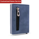 Customized 2022 Men Leather Wallet Rfid Anti-magnetic Credit Cards Holder Wallet With Organizer Coin Pocket & Money Clips Wallet