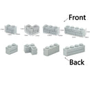 Thick Wall Figures Bricks Compatible 98283 15533 DIY 1x2 1x3 1x4 1+2 Dots Building Blocks Educational House Contruction Toys