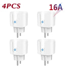 Aubess Smart Socket EU 16A/20A AC100-240V Wifi Smart Plug Power Outlet, Alexa Google Home Voice Control, For Tuya Smart Life APP