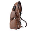 Men Anti Theft Chest Bag Shoulder Bags USB Charging Crossbody Package School Short Trip Messengers Bags Men&