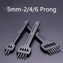 1PC 4/5/6mm Leather Black Round Hole Row Punch Tool DIY Round Stitching Punch Sewing Stitching Punch Carving Work Saddle Set
