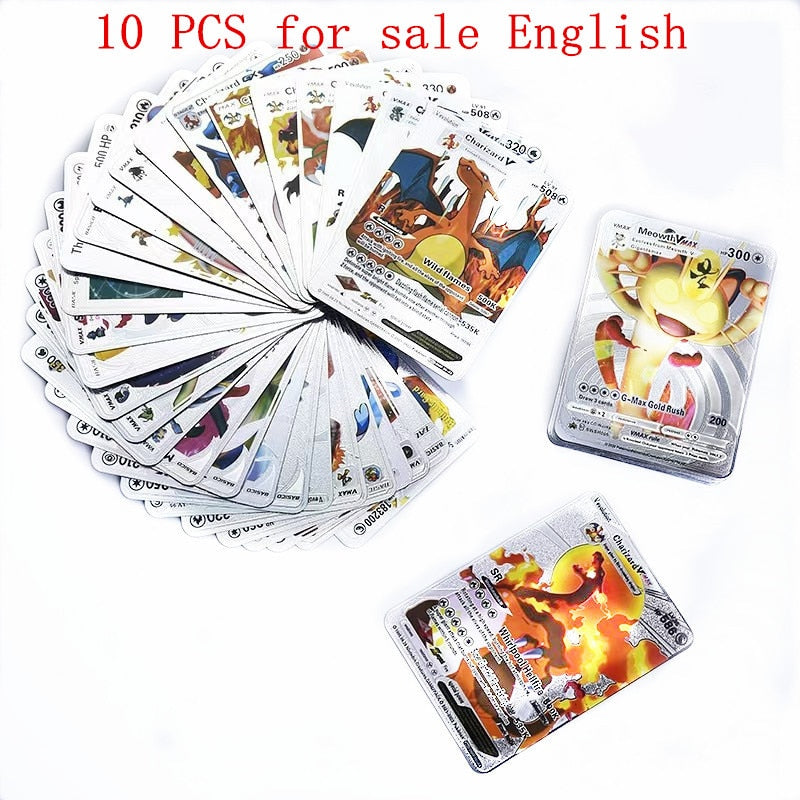 Pokemon Card Sleeves 100 Counts Transparent Playing Games VMAX Protector Cards Folder Yugioh Pokémon Case Holder Kids Toy Gift