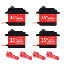 Waterproof 20KG 25KG 30kg 35kg 40KG 60KG Servos 180 270 360 Degree Large Torque Digital Servo Metal Gears 25T Arm For RC Car