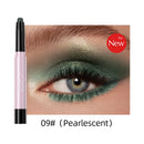 QIBEST Pearlescent Silkworm Eyeshadow Pen Lasting Waterproof Shiny Pigment Cosmetics Glitter Matte Nude Eye Shadow Pencil Makeup