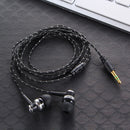 1pc Wired Earphone Stereo In-Ear 3.5mm Nylon Weave Cable Earphone Headset For Laptop Smartphone Gifts Headphones