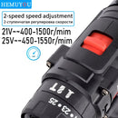 Electric Cordless Screwdriver Impact Drill 3 Functions Wireless Mini Lithium Battery Charging Hand Drill 21V 25V