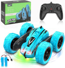 Roclub 4WD RC Car 2.4G Radio Remote Control Car 1:24 Double Side RC Stunt Cars 360° Reversal Vehicle Model Toys For Children Boy