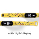 Pokemon Strap LED Electronic Watch Fashion Colorful Bracelet Touch Waterproof Anime Character Pikachu Educational Children&