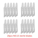 20-100pcs Carbon Steel Surgical Blades for DIY Cutting Phone Repair Carving Animal Eyebrow Grooming Maintenance Scalpel Knife