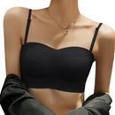 Strapless Bra Large Size Thin Section Gather Lace Non-Slip Bras Invisible Bra Lift Push Up Beautiful Back Women&