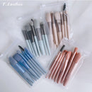 8Pcs Mini Travel Women Makeup Brushes Set Portable Soft Concealer Brush Beauty Foundation Eye Shadow Tool Eyelash Brush With Bag