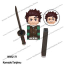 WM6116 WM6137 WM2344-A Demon Slayer Japanese Anime Uzui Tengen Rengoku Kyoujurou Tanjirou mini Action toy Figures Assemble toys