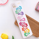 10pcs Snap Hair Clips for Girls Clip Pins BB Hairpins Color Metal Barrettes for Baby Children Women Girls Styling Accessories