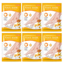 PUTIMI 6packs Exfoliating Foot Mask Feet Peeling Mask Spa Socks Smooth Dead Skin Remover Moisturizing Whitening Foot Mask
