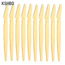 3/10/15 Pcs Professional Trimmer Safe Blade Shaping Knife Eyebrow Blades Face Hair Removal Scraper Shaver Makeup Beauty Tools