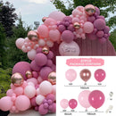 Macaron Pink Rose Balloon Garland Arch Kit Birthday Party Decorations Kids Latex Baloon Baby Shower Decor Globos