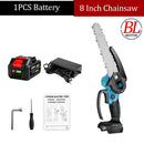 6/8 Inch Brushless Chain Saw Cordless Handheld Pruning Saw Portable Woodworking Electric Saw Cutting Tool with Lithium Battery