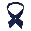 Crisscross bow tie fashionsolid color detachable collar jk Apparel Accessories