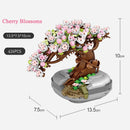 Mini Bouquet Building Blocks Flowers Succulent Cherry Blossom Bonsai 3D Model Home Decoration Children&