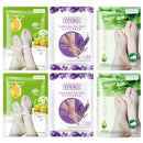 PUTIMI 6packs Exfoliating Foot Mask Feet Peeling Mask Spa Socks Smooth Dead Skin Remover Moisturizing Whitening Foot Mask