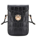 Silver Mobile Phone Mini Bags Small Clutches Shoulder Bag Crocodile Leather Women Handbag Black Clutch Purse Handbag Flap