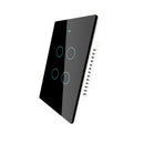 MOES Smart Glass Panel Switch Smart Life/Tuya App Multi-Control Association, Voice Control with Alexa,Google Home,1/2/3/4 Gang
