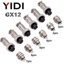 YIDI 5/10Set GX12 GX16 GX20 2 3 4 5 6 7 8 9 10 12 14 15 Pin Male Female Lc Cable Aviator Aviation Circular Connector Plug Socket