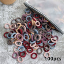 Kid Small Hair Bands Baby Girl Children Headbands Colorful Elastic Hair Tie Nylon Scrunchie Hair Rope 50/100pcs Hair Accessories
