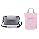 2 Baby Stroller Organizer Bag Mummy Diaper Bag Hook Baby Carriage Large Capacity Travel Wet Bags Stroller Accessories Cup Holder