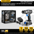 【World Premiere】DEKO 20V BRUSHLESS WRENCH 350N.m IMPACT WRENCH & BRUSHLESS DRILL CORDLESS DRILL ELECTRIC SCREWDRIVER