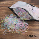 1000PCS Disposable Rubber Band Hairband For Children Ponytail Hairs Ties Colourful Elastic Hair Bands Baby Hair Accessories