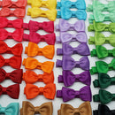10pcs/lot Solid Color Grosgrain Ribbon Bowknot Kids Hair Clips Handmade Bows Baby Girls Barrettes Hairpins Photo Props Gifts