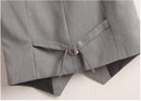 Summer V-Neck Vest Women Thin Loose Waistcoat Single Breasted Sleeveless Blazer Feminino Short Slim Veste Femme Tide XXXL