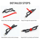 10~100pcs Releasable Cable Ties Plastics Fastening Reusable Cable tie Straps Nylon Wrap Zip Bundle Bandage Tie
