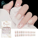 Fake Nails Art Nail Tips Press on False with Designs Set Full Cover Artificial Short Packaging Kiss Display Clear Tipsy Stick