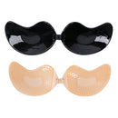 1/2Pcs Sexy Women Invisible Push Up Bra Self-Adhesive Silicone Bust Front Closure Sticky Bra Black Skin Backless Strapless Bra