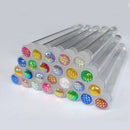 50pcs Reusable Eyelash Brush Tube Eye Lash Brush Eyebrow Brush Resin Drill Replaceable Mascara Wand Brushes Dust-proof