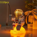 200-2880pcs Mini Micro Rocket Building Blocks Space Moon Satellite Astronaut Diamond Bricks Constructor Toys for Children Gifts