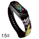 Pokemon Strap LED Electronic Watch Fashion Colorful Bracelet Touch Waterproof Anime Character Pikachu Educational Children&
