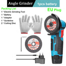 12V Brushless Angle Grinder with Lithium Battery 15000Rpm Grinder Cutter for Cutting Polishing Ceramic Tile Wood Stone Steel