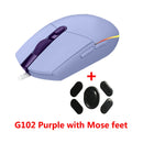Logitech G102 Lightsync Wired Gaming Mouse Backlit Mechanica Side Button Glare Mouse Macro Laptop USB Home Office Logitech G102
