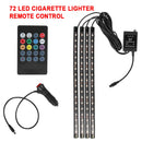 Automotive Interior Decorative Lights LED Car Foot Light 24/36/48/72 LED Atmosphere Lamp Ambient Lamp Remote/Voice Control